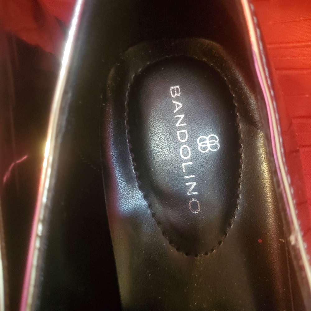 Bandolino Shiny Silver Loafers - Picture 6 of 7